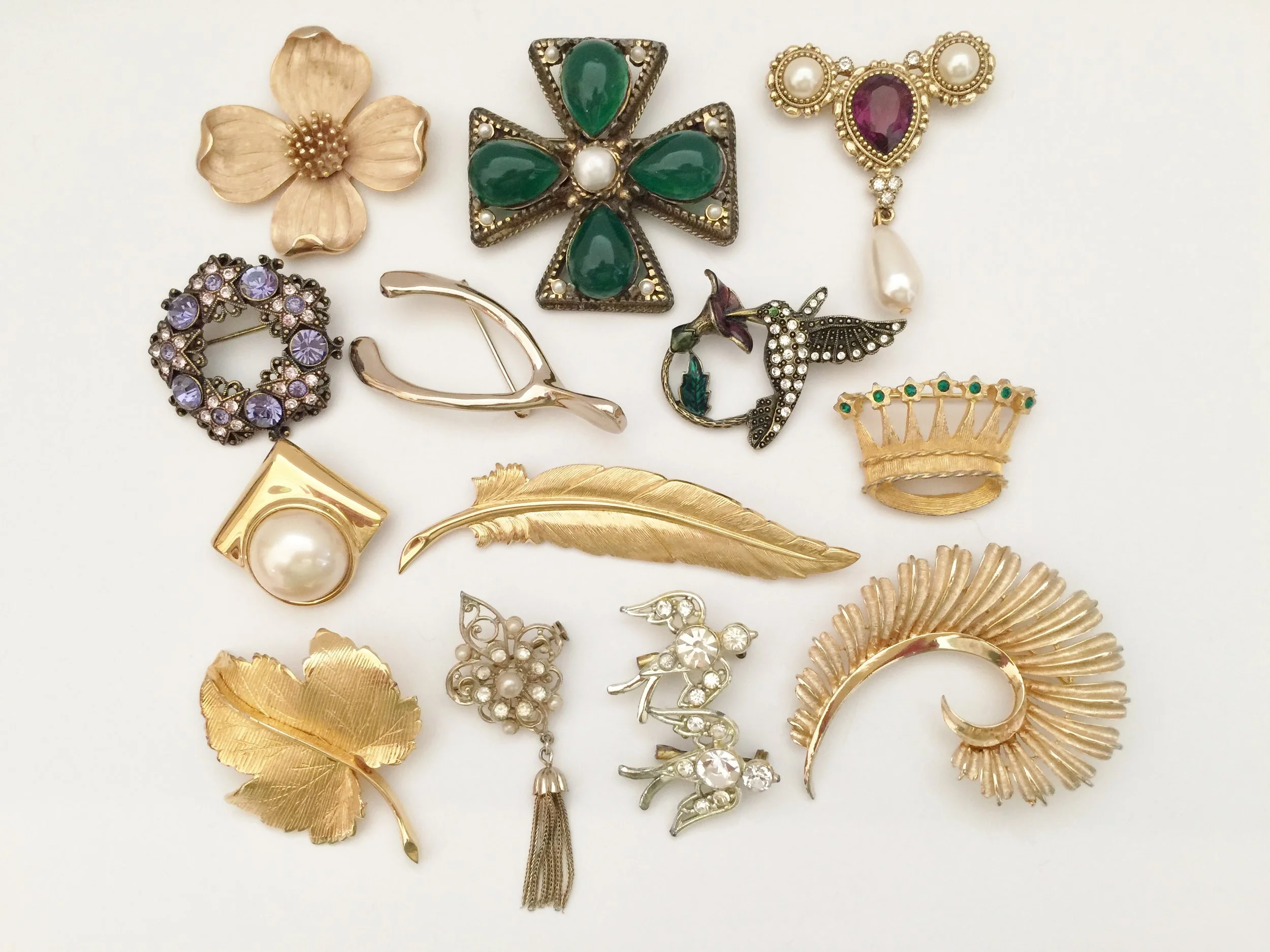 Costume brooches sales and pins